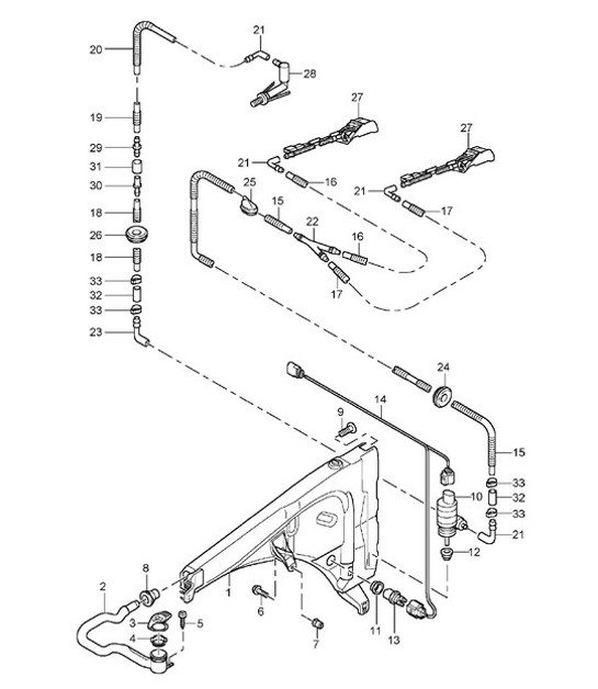 Diagram 904-10 Porsche Boxster S 718 2.5L Manual (350 Bhp) Electrical equipment