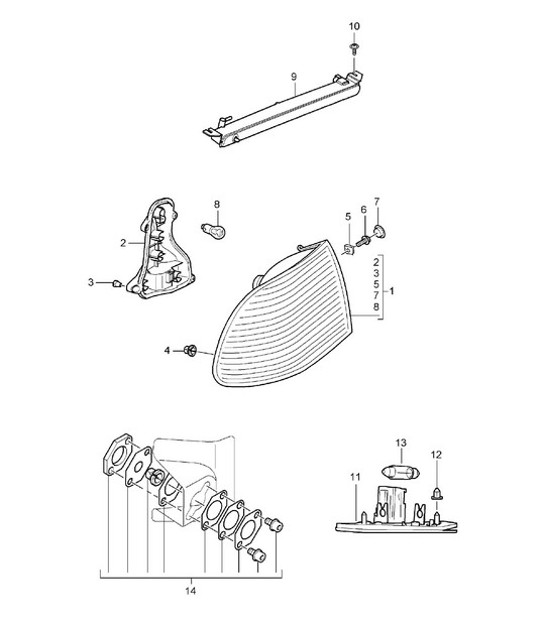 Diagram 905-05 Porsche Boxster 718 (982) 2017>> Electrical equipment