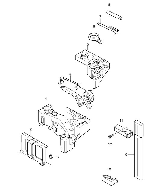 Tool jack Cayenne 9PA1 (957) 2007-10