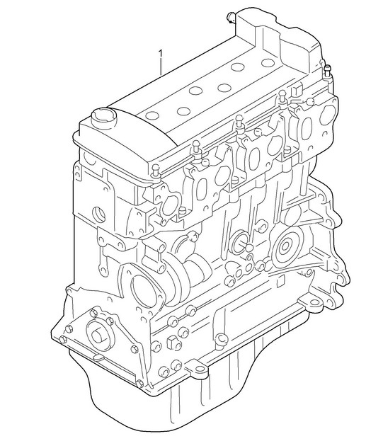 Base engine (Model: 5501) Cayenne 9PA1 (957) 3.6L 2007-10