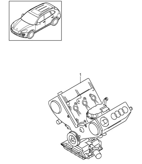 Diagram 101-025 Porsche 991.2 Carrera 4 3.0L (370 Bhp) 2016-19 Engine