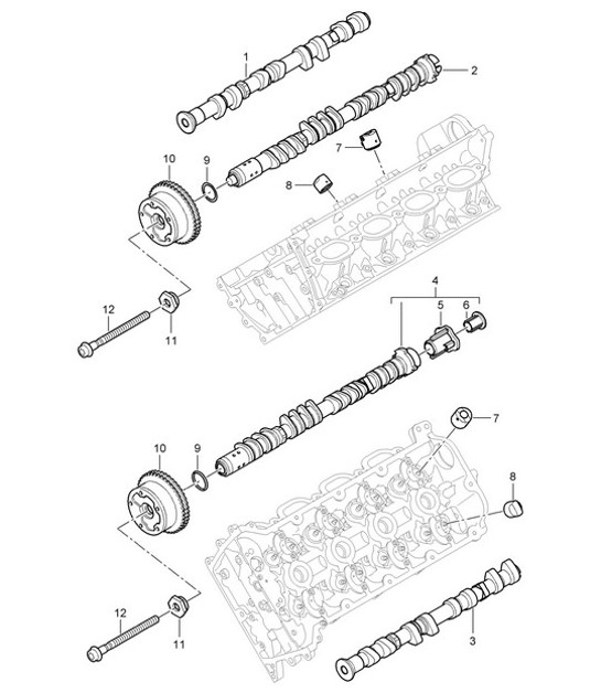 Diagram 103-010 Porsche Cayman 987C / 981C (2005-2016) Engine
