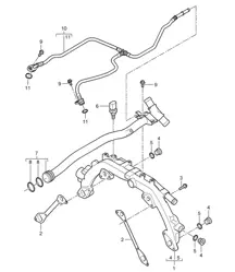 Water cooling (Model: 4801,4851) Cayenne 9PA1 (957) 4.8L 2007-10