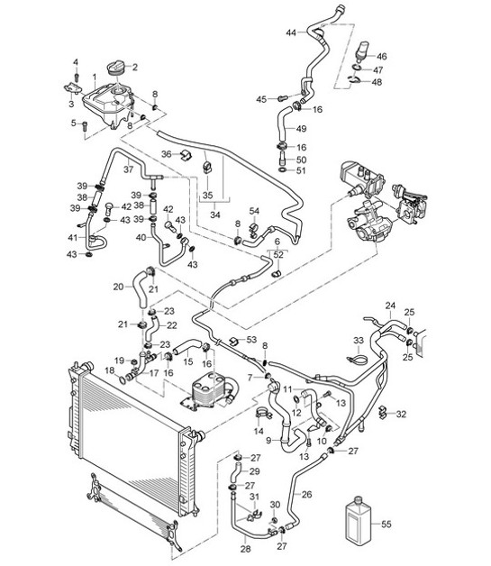 Diagram 105-040 Porsche Boxster Spyder 3.8L 2016 Engine