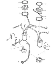 Fuel tank / Fuel pump / Suction jet pump Cayenne 9PA1 (957) 2007-10