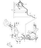 Fuel System, Exhaust System Cayenne 9PA1 (957) 2007-2010