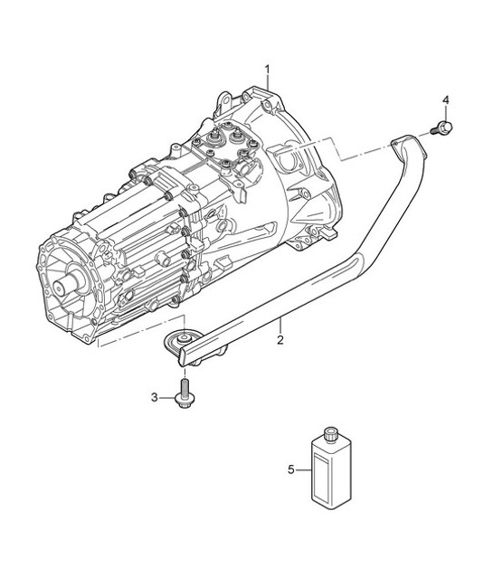 Diagram 302-000 Porsche Boxster 987 S 3.2/3.4L 2005-08/08 Transmission