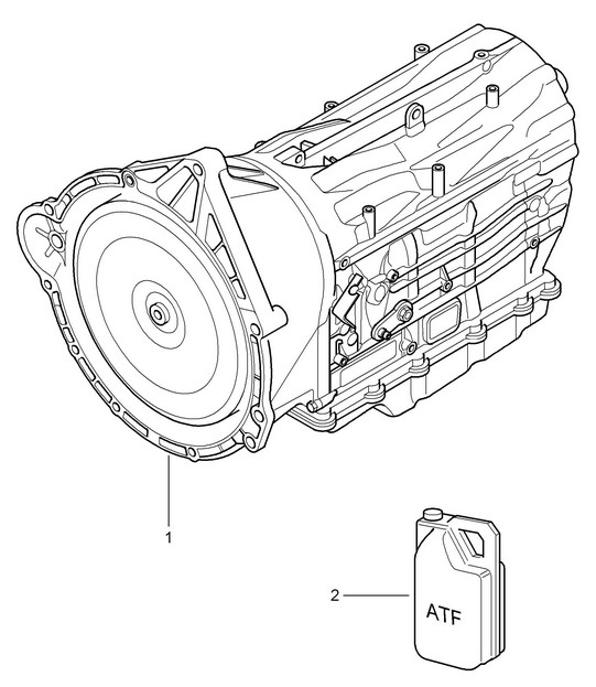 Tiptronic / Replacement transmission (PR:G0R, Tiptronic S) Cayenne 9PA1 (957) 2007-10