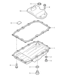 Tiptronic / Oil filter / Oil sump (PR:G0R, Tiptronic S) Cayenne 9PA1 (957) 2007-10