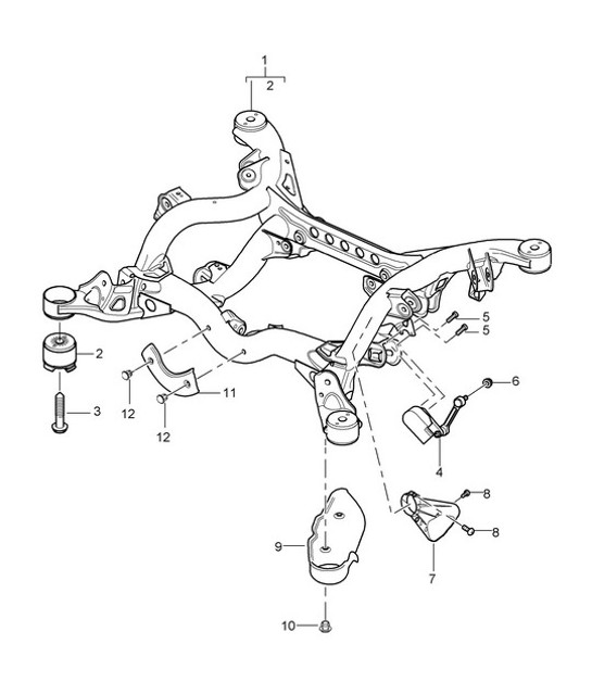 Diagram 501-001 Porsche 928S2 4.7L 1984-86 