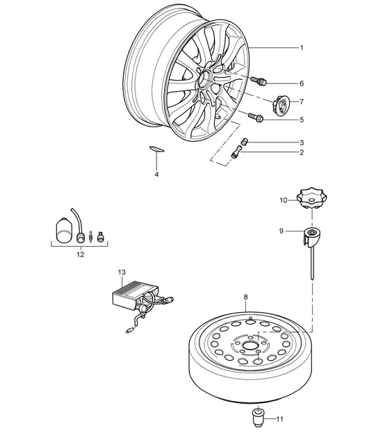 Wheels Cayenne 9PA1 (957) 2007-10