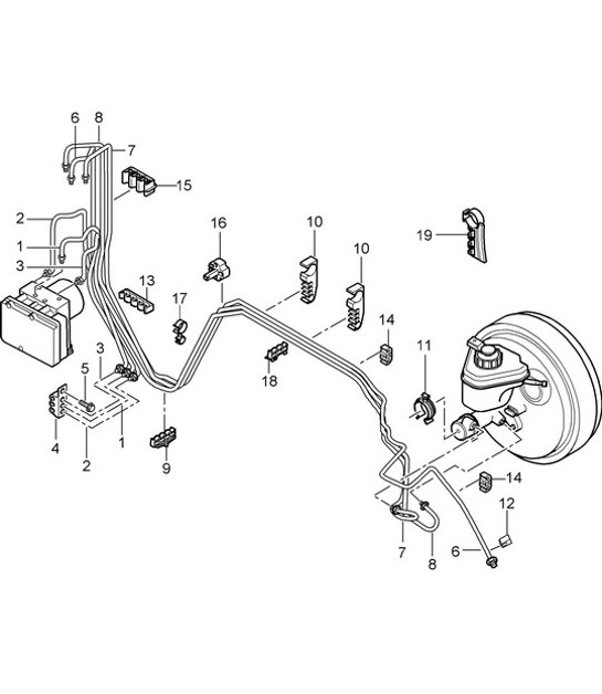 Diagram 604-005 Porsche 914 (1970-1976) Wheels, Brakes