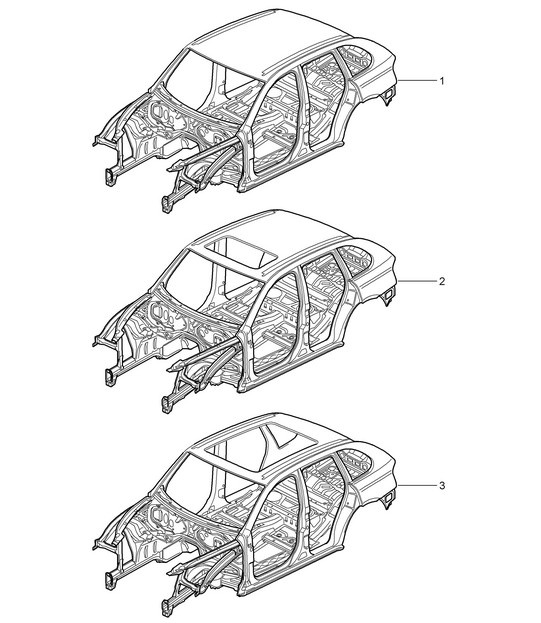 Car body Cayenne 9PA1 (957) 2007-10