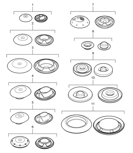 Diagram 801-002 Porsche Macan (95B) MK1 (2014-2018) Body