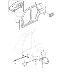 Side part - OUTER - Cayenne 9PA1 (957) 2007-10
