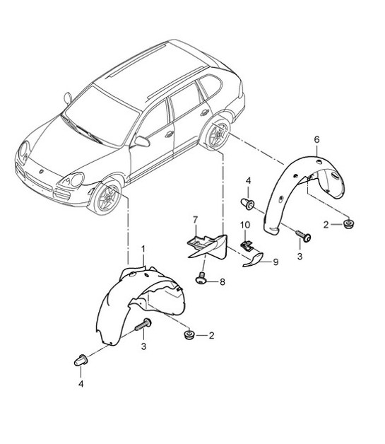 Diagram 801-075 Porsche 997 (911) MK1 2005-2008 Body