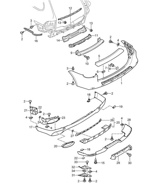 Diagram 802-005 Porsche Boxster 718 (982) 2017>> Body