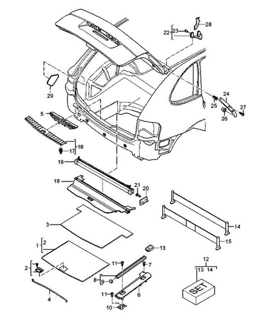 Diagram 807-041 Porsche Cayman 718C (982C) 2017>> Body