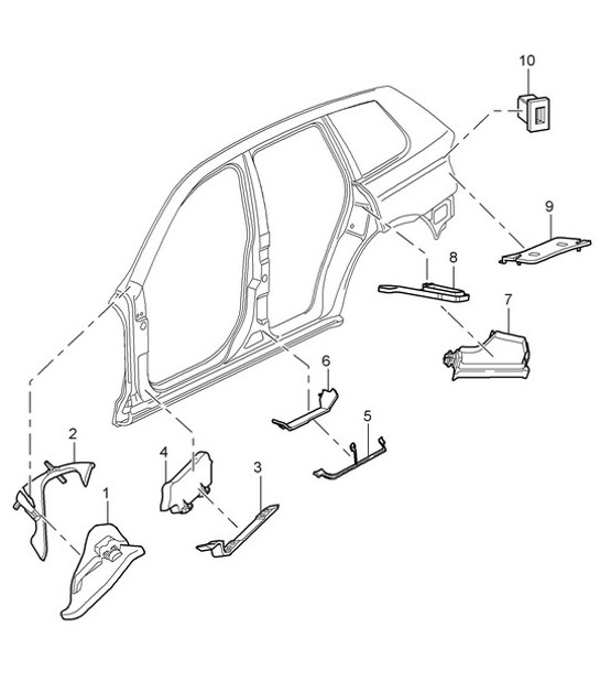 Diagram 807-060 Porsche 991 (911) MK1 2012-2016 Body