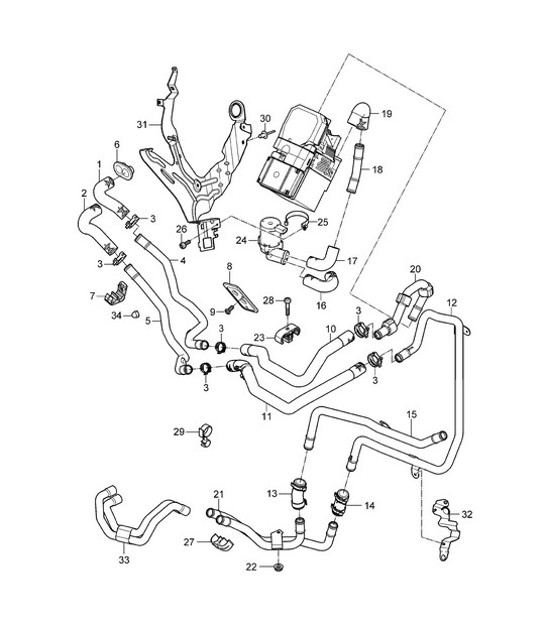 Diagram 813-001 Porsche 356 (1950-1965) Body
