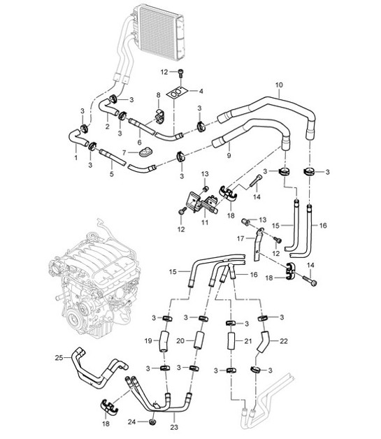 Diagram 813-005 Porsche 356 (1950-1965) Body