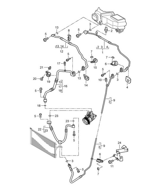 Diagram 813-060 Porsche Macan (95B) MK1 (2014-2018) Body