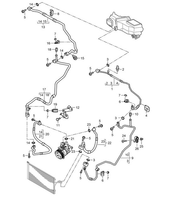 Diagram 813-061 Porsche Cayman 718C (982C) 2017>> Body