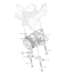 Compressor / Air conditioning Cayenne 9PA1 (957) 2007-10