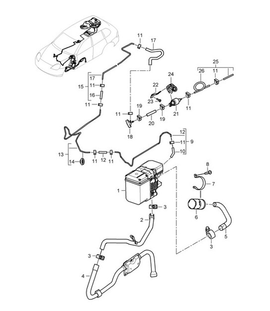 Diagram 813-080 Porsche 356 (1950-1965) Body