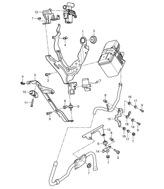 Diagram 813-085 Porsche 356 (1950-1965) Body