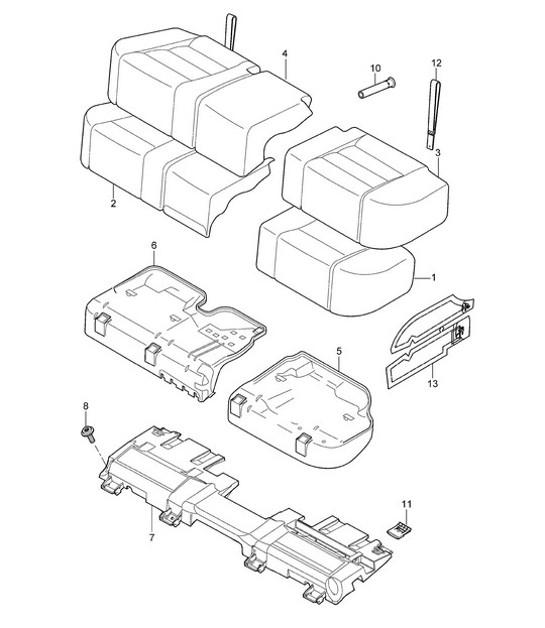 Diagram 817-042 Porsche Panamera 970 MK1 (2009-2013) Body