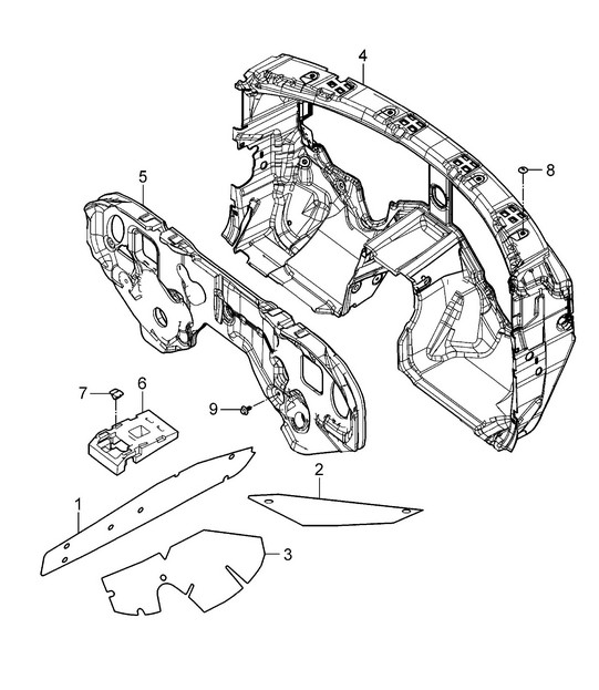 Sound absorber / Passenger compartment Cayenne  9PA1 (957) 2007-10