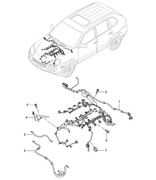 Diagram 902-008 Porsche Cayman 987C / 981C (2005-2016) Electrical equipment