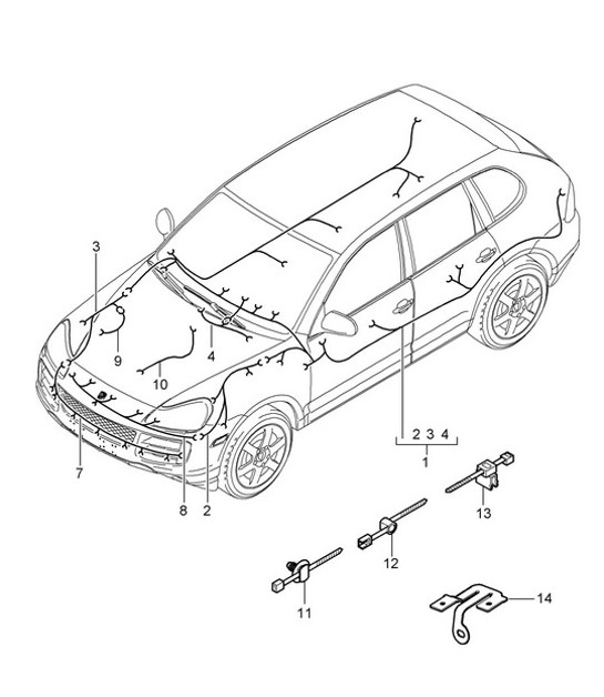 Diagram 902-010 Porsche 991 (911) MK1 2012-2016 Electrical equipment