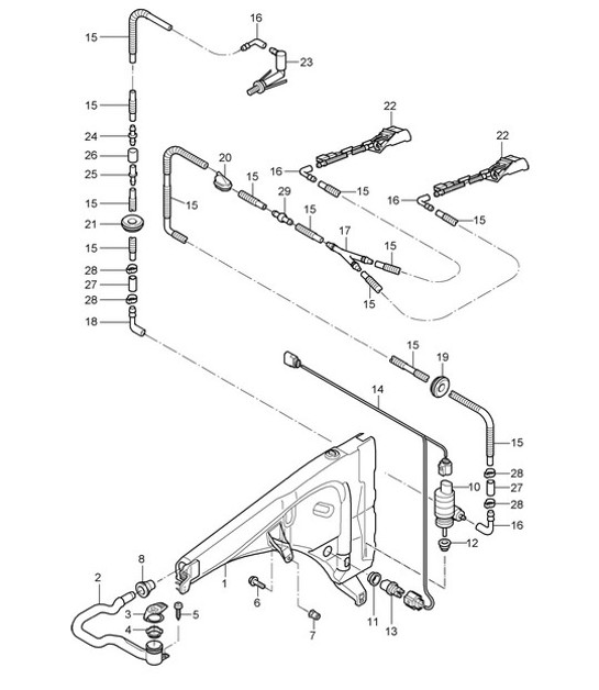Diagram 904-010 Porsche Boxster 718 (982) 2017>> Electrical equipment