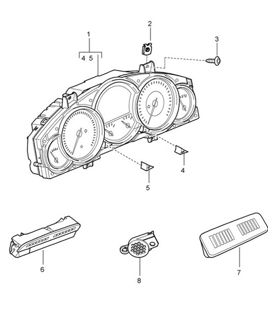 Diagram 906-000 Porsche Macan (95B) MK1 (2014-2018) Electrical equipment