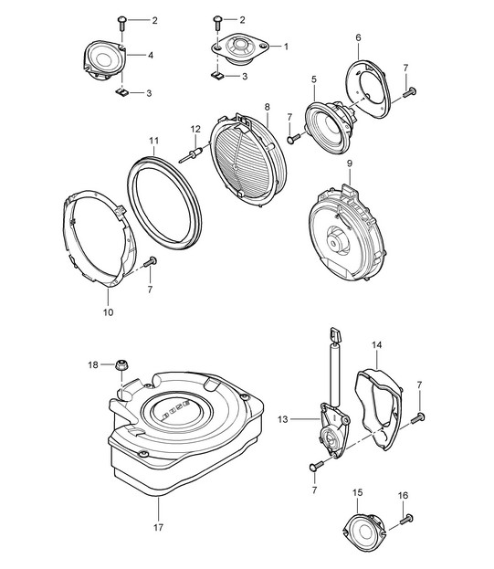 Loudspeaker Cayenne 9PA1 (957) 2007-10