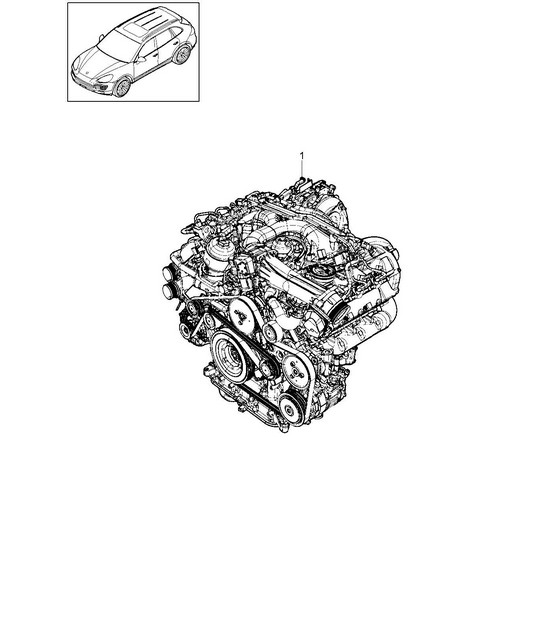 Replacement engine (Model: CRCA,CRCB, CNRB,CVVA, CVVB,CVVC) Cayenne 92A (958) 3.0L Diesel 05/2011-18