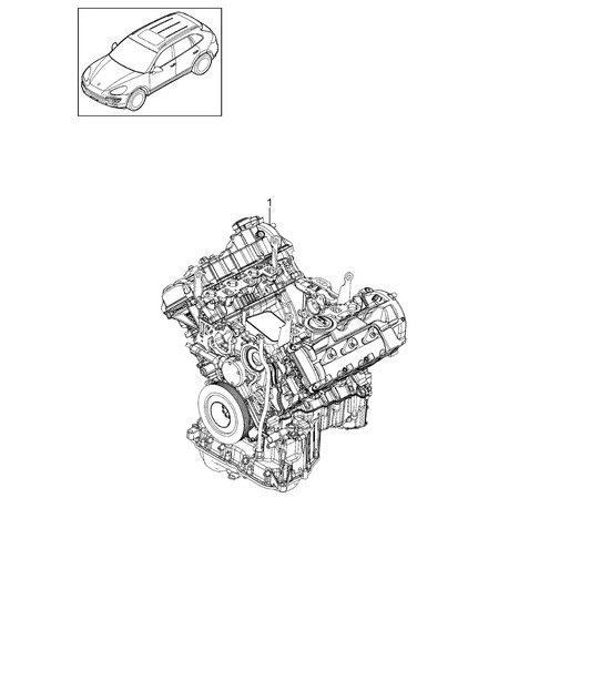 Base engine (Model: CRCA,CRCB, CVVA,CVVB, CVVC) Cayenne 92A (958) 3.0L Diesel 05/2011-18