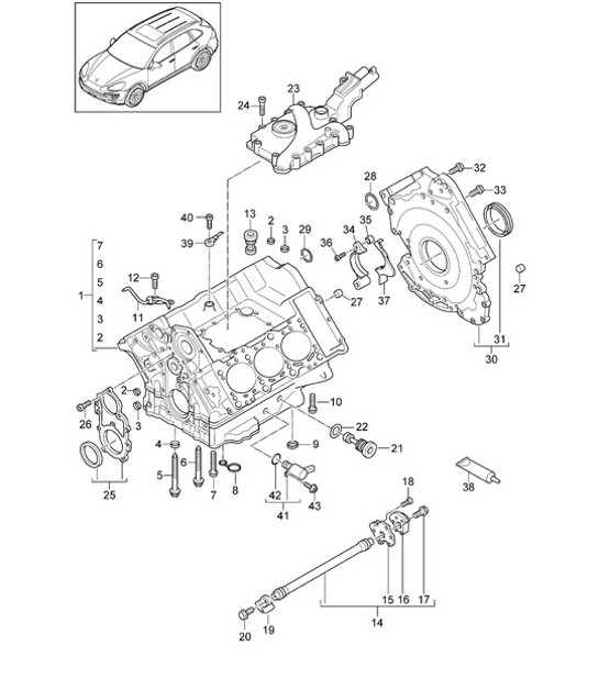 Diagram 101-070 Porsche 928 (1978-1995) 