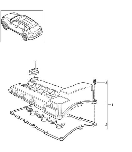 Diagram 103-025 Porsche 356 (1950-1965) Engine