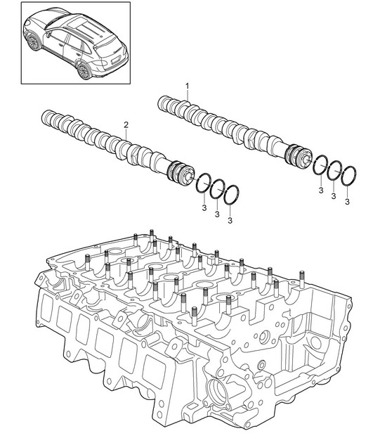 Camshaft (Model: 5502,CEYA) Cayenne 92A (958) 3.6L 2011-18