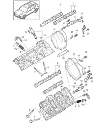 Camshaft / Valves (Model: 06EC,CGEA, CGE,CGFA,CJT) Cayenne 92A (958) 3.0L HYBRID 2011-18