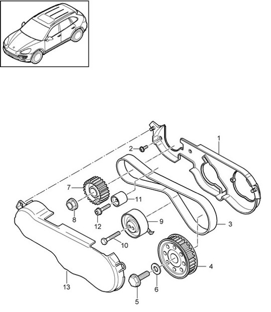 Diagram 103-090 Porsche Boxster 718 (982) 2017>> Engine