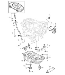 Oil pump / Intake manifold / Oil sump (Model: 5502,CEYA) Cayenne 92A (958) 3.6L 2011-18
