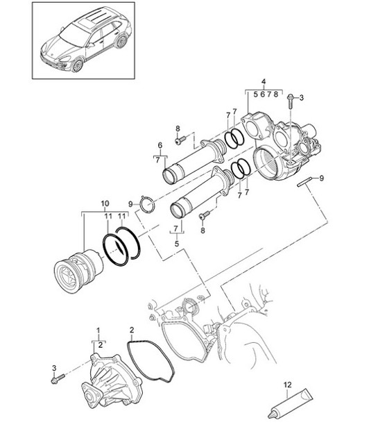 Diagram 105-002 Porsche Boxster 718 (982) 2017>> Engine