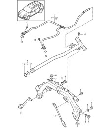 Water cooling (Model: 4802,4852, CFTB,CFT, CYXA,CYX) Cayenne 92A (958) 3.6L 2011-18