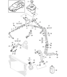 Water cooling / Water reservoir (PR:D43,D1V, D50,DV7,D51) Cayenne 92A (958) 3.0L DIESEL 2012>>