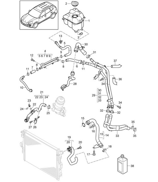 Diagram 105-047 Porsche Macan (95B) MK3 2022>> Engine