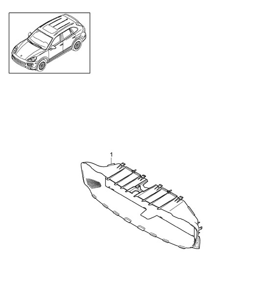 Air guide Cayenne 92A (958)  2015>>